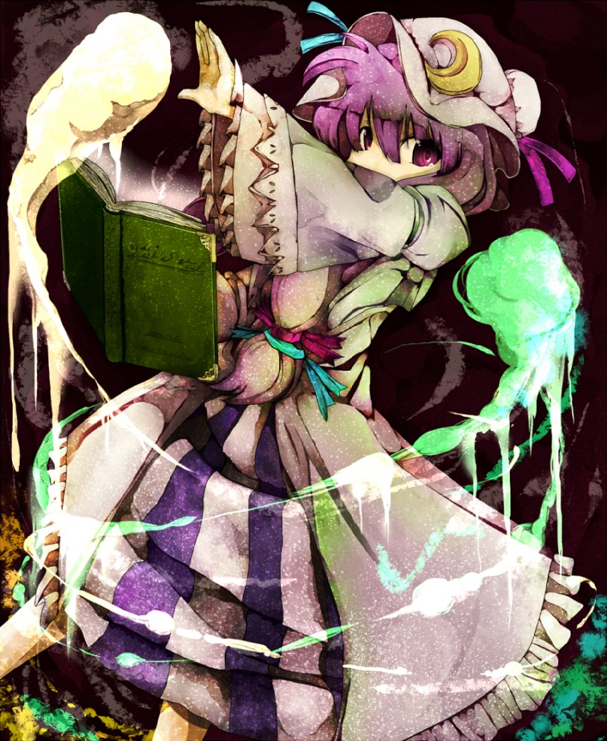 patchouli knowledge (touhou) drawn by tokoroten_(hmmuk)