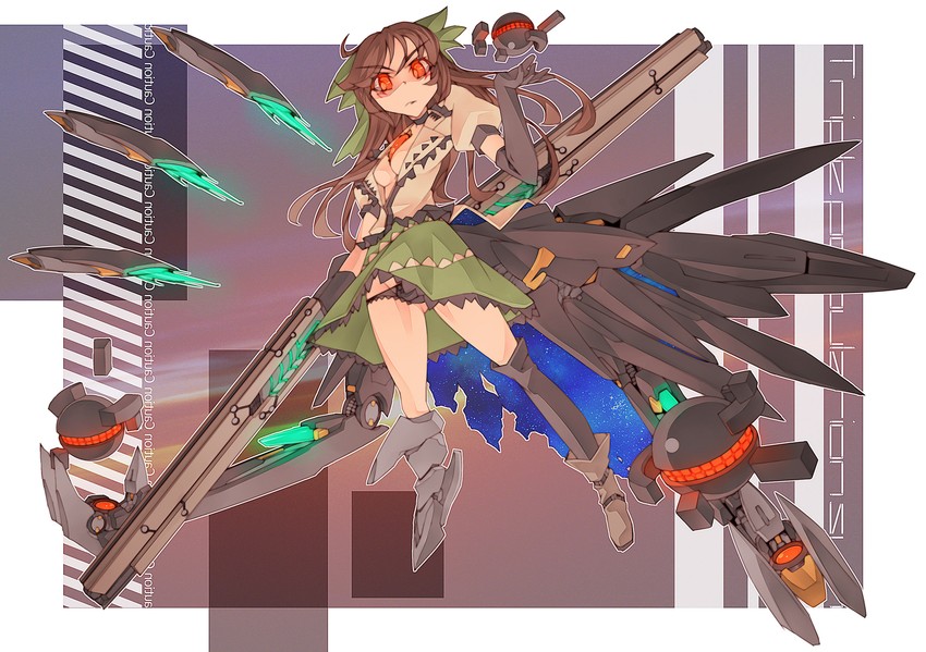 reiuji utsuho (touhou) drawn by mk-5