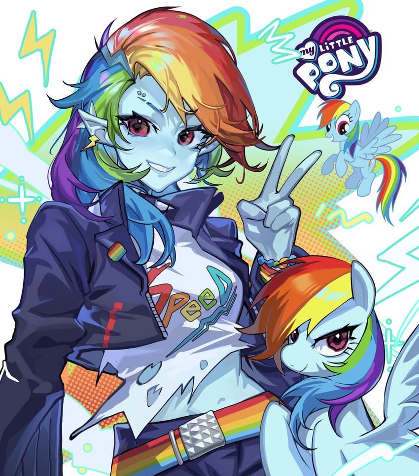 rainbow dash (my little pony and 1 more) drawn by mato-c