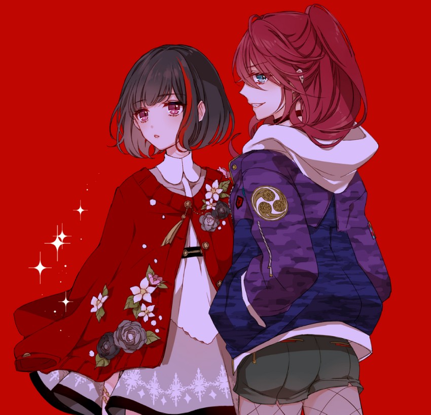 mitake ran and udagawa tomoe (bang dream!) drawn by mamaloni