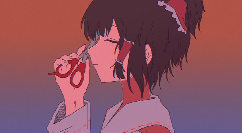 hakurei reimu and 833 (touhou and 2 more) drawn by zeropower_000