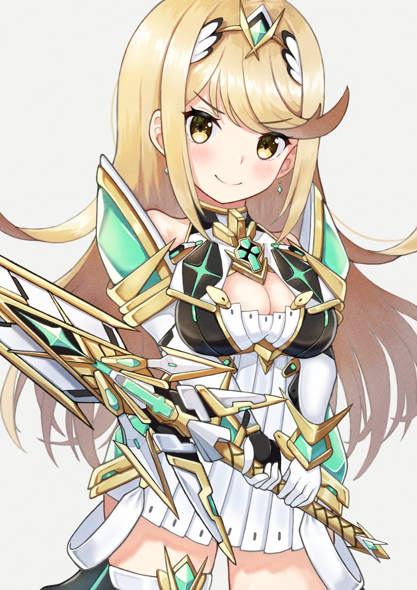 mythra (xenoblade chronicles and 1 more) drawn by kaede_(maple4rt)