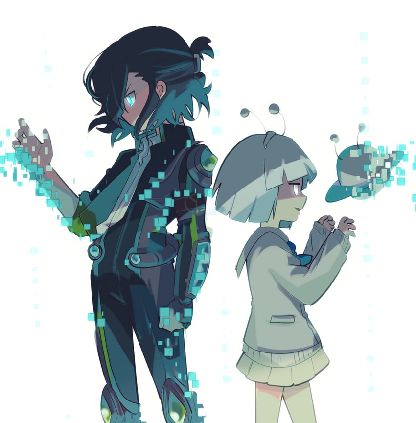 kirigakure ranto and kuruhoshi nayu (youkai watch and 1 more) drawn by mersey