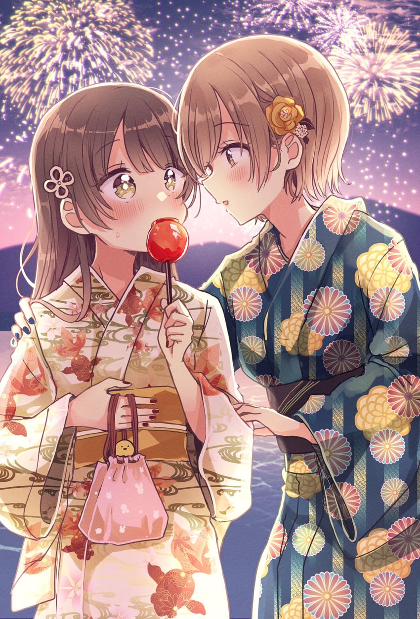 okamoto natsuhi and higuchi kaede (swing!!) drawn by sakura_oriko