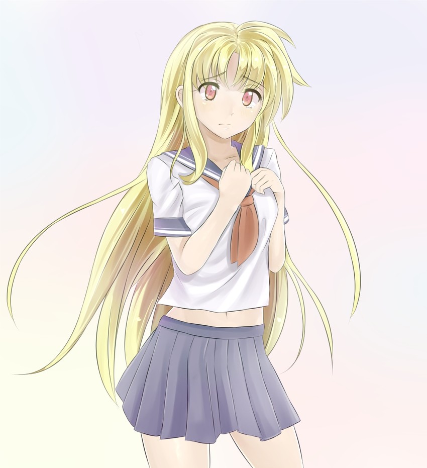 fate testarossa (lyrical nanoha and 1 more) drawn by sonyntendo