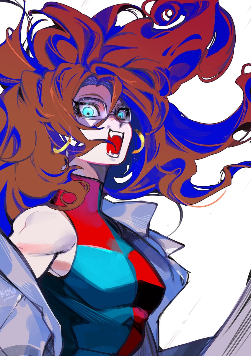 android 21 (dragon ball and 1 more) drawn by kimo