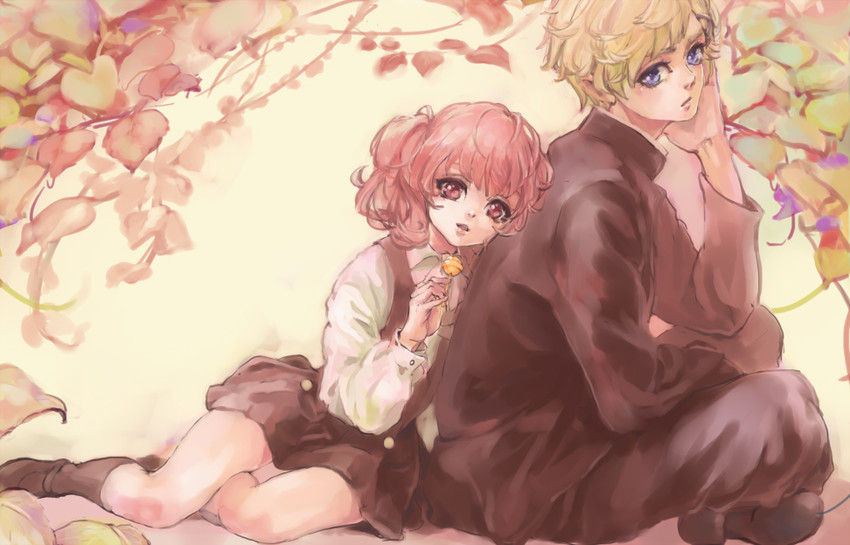 roromiya karuta and watanuki banri (inu x boku ss) drawn by hina_(xoxo)