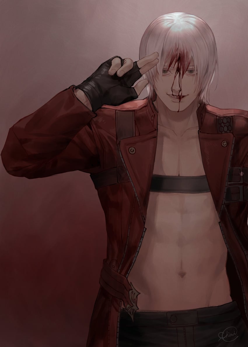 dante (devil may cry and 1 more) drawn by kiwi_scorner