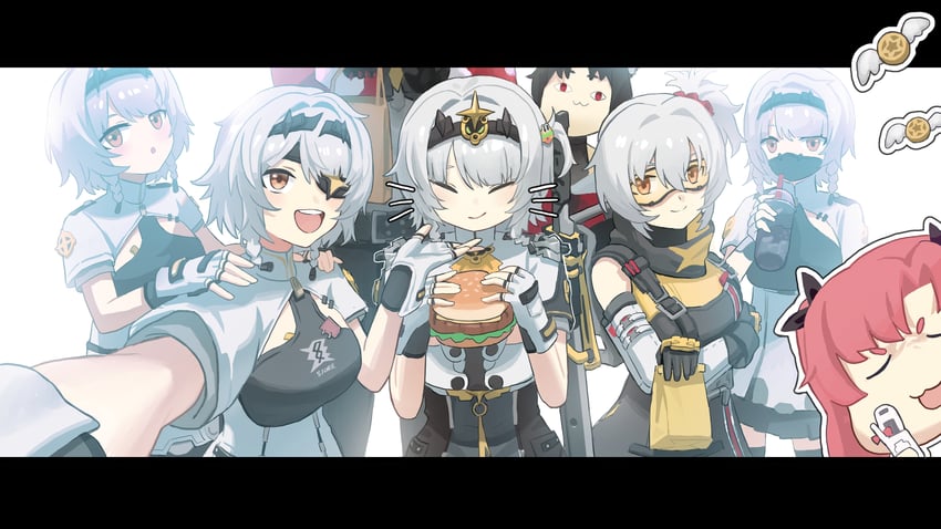 nicole demara, anby demara, nekomiya mana, billy kid, soldier 11, and 1 more (zenless zone zero) drawn by chen_qixing