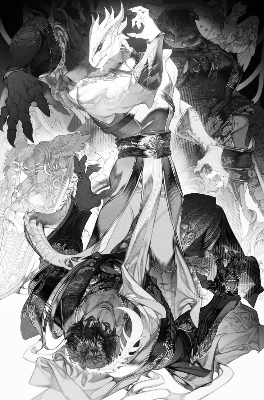 the dark urge and enver gortash (dungeons & dragons and 2 more) drawn by kidlu_jiu