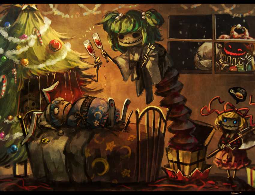 clownpiece, kisume, medicine melancholy, and seiran (touhou) drawn by koto_inari