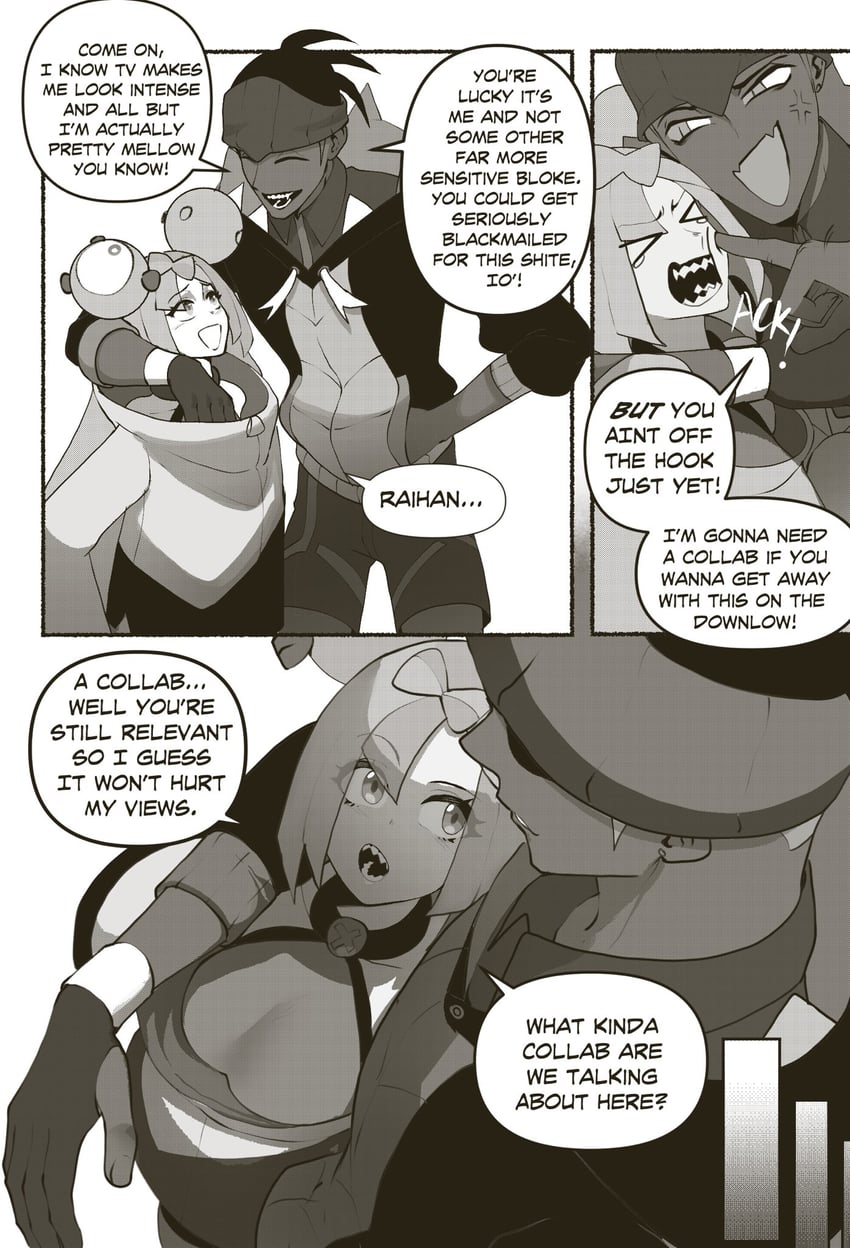 iono and raihan (pokemon and 2 more) drawn by nyantcha