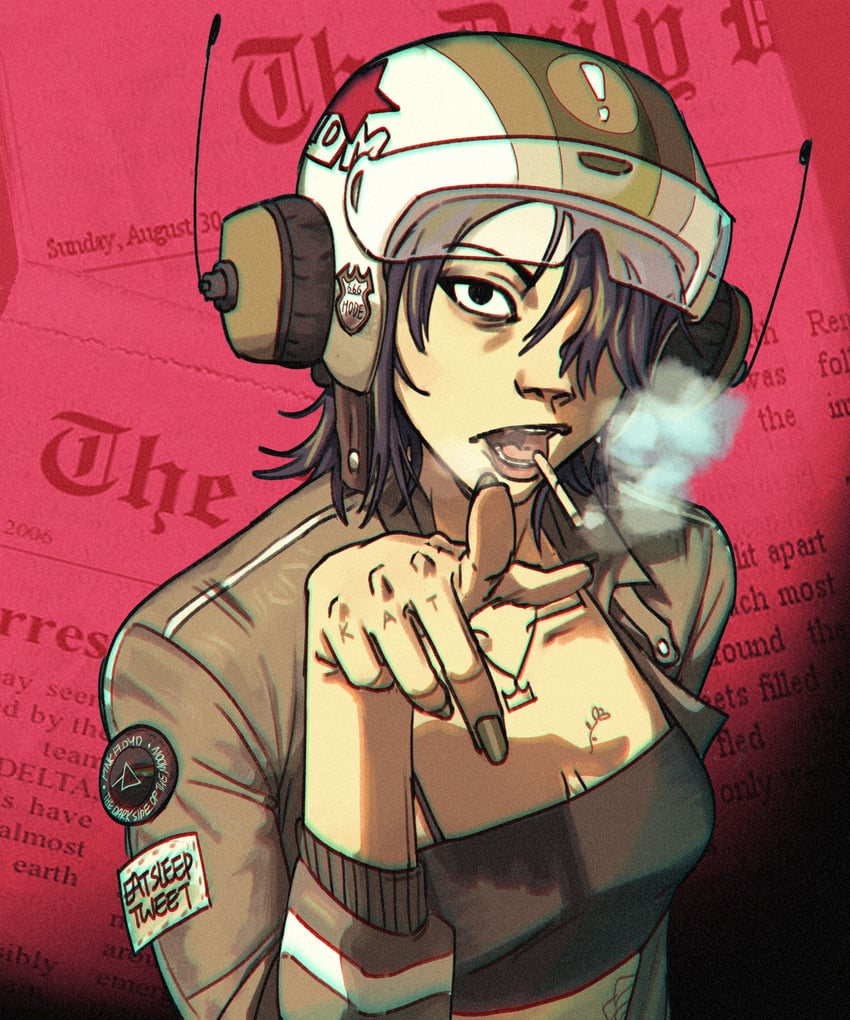noodle (gorillaz and 2 more) drawn by sushiisiu