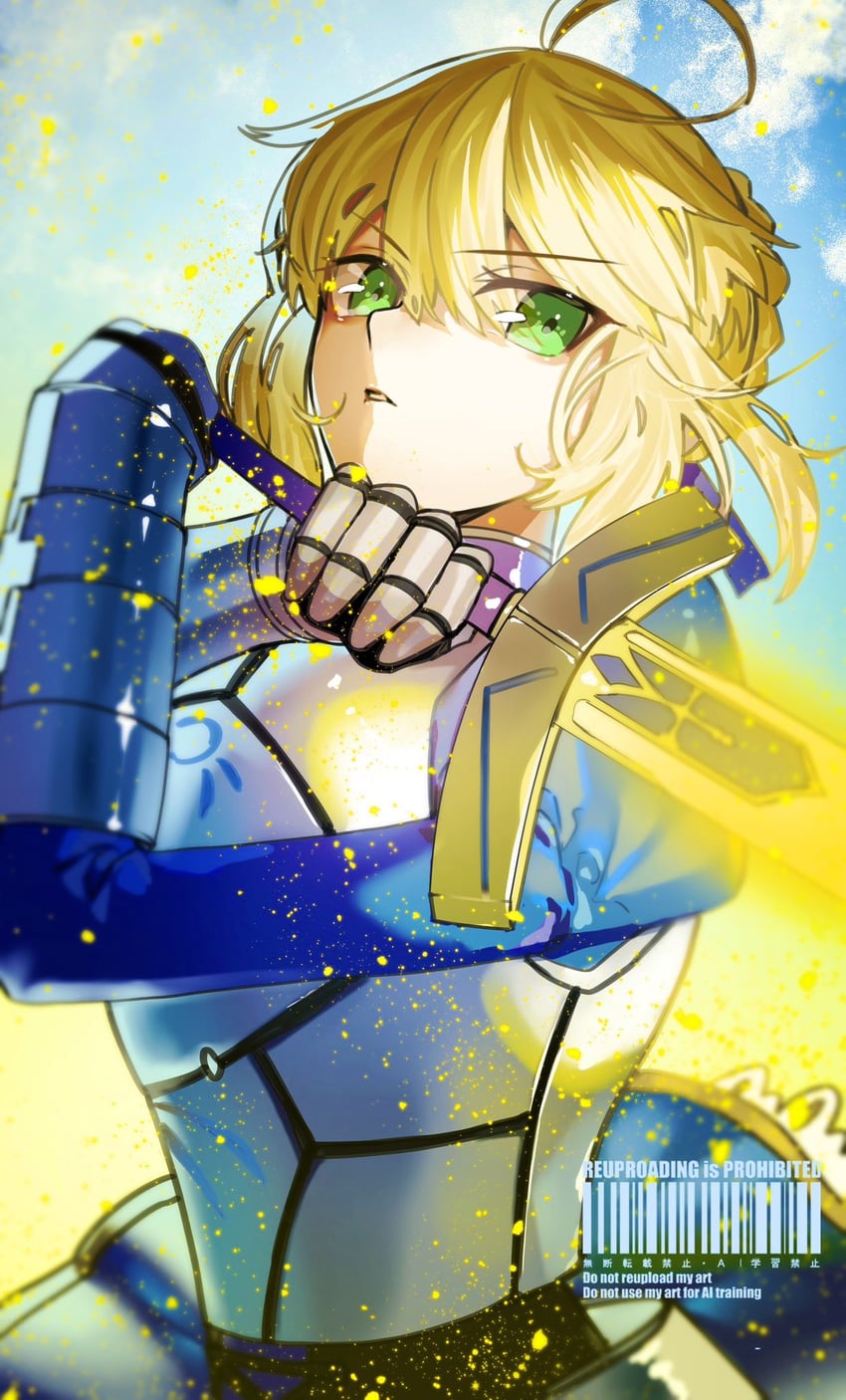 artoria pendragon and saber (fate and 1 more) drawn by kabosoi_mangaka