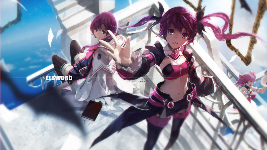 aisha landar, void princess, elemental master, and dimension witch (elsword) drawn by swd3e2