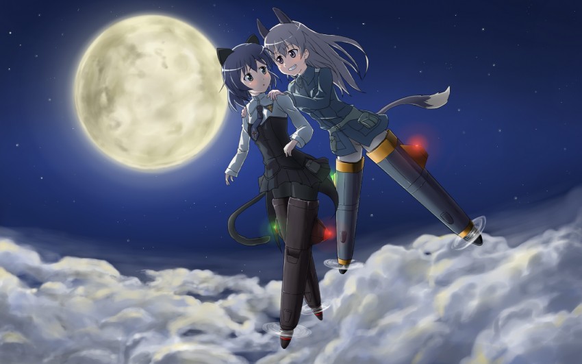 sanya v. litvyak and eila ilmatar juutilainen (world witches series and 1 more) drawn by delf