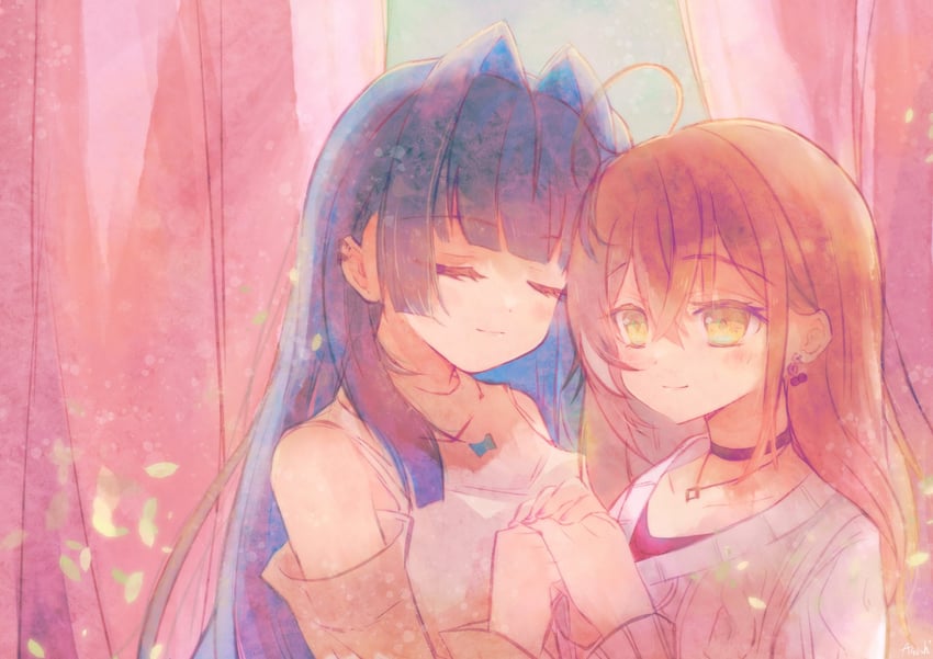 ouro kronii and nanashi mumei (hololive and 1 more) drawn by asashi_kaede