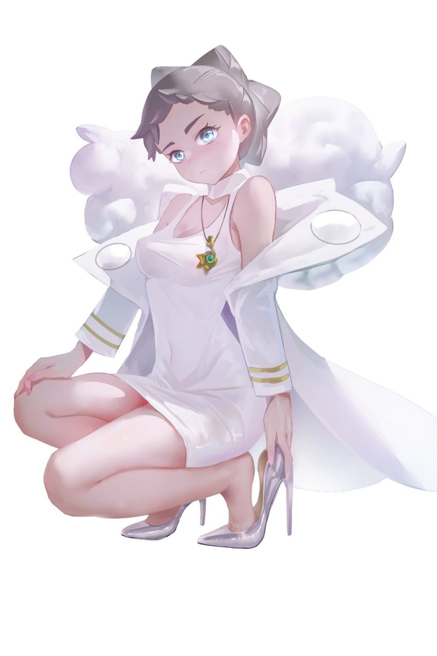 diantha (pokemon and 1 more) drawn by shicha_(luohuan.nick)