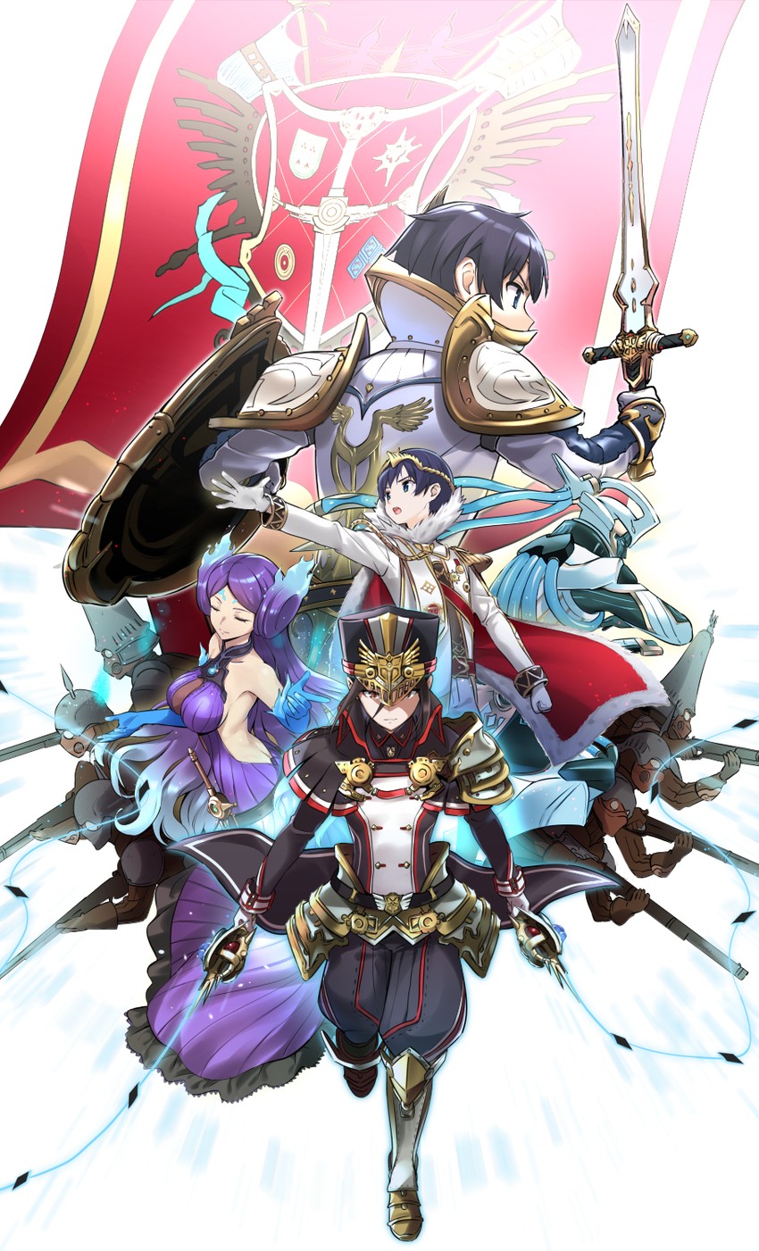 morag ladair, brighid, hugo ardanach, niall ardanach, and aegaeon (xenoblade chronicles and 2 more) drawn by taromarun
