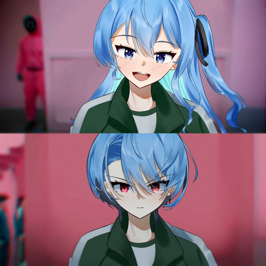 hoshimachi suisei (hololive and 1 more) drawn by azumi_illust