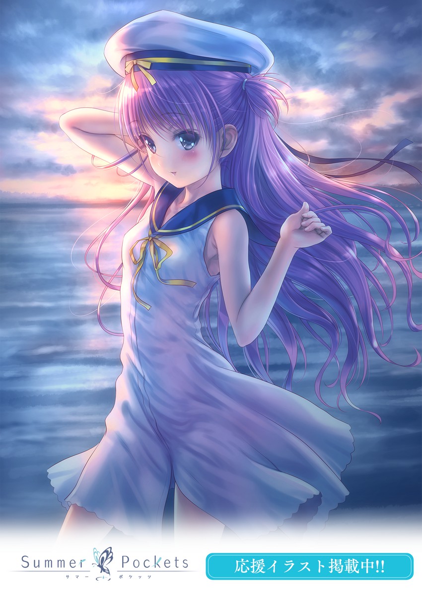 katou umi (summer pockets) drawn by goto_p