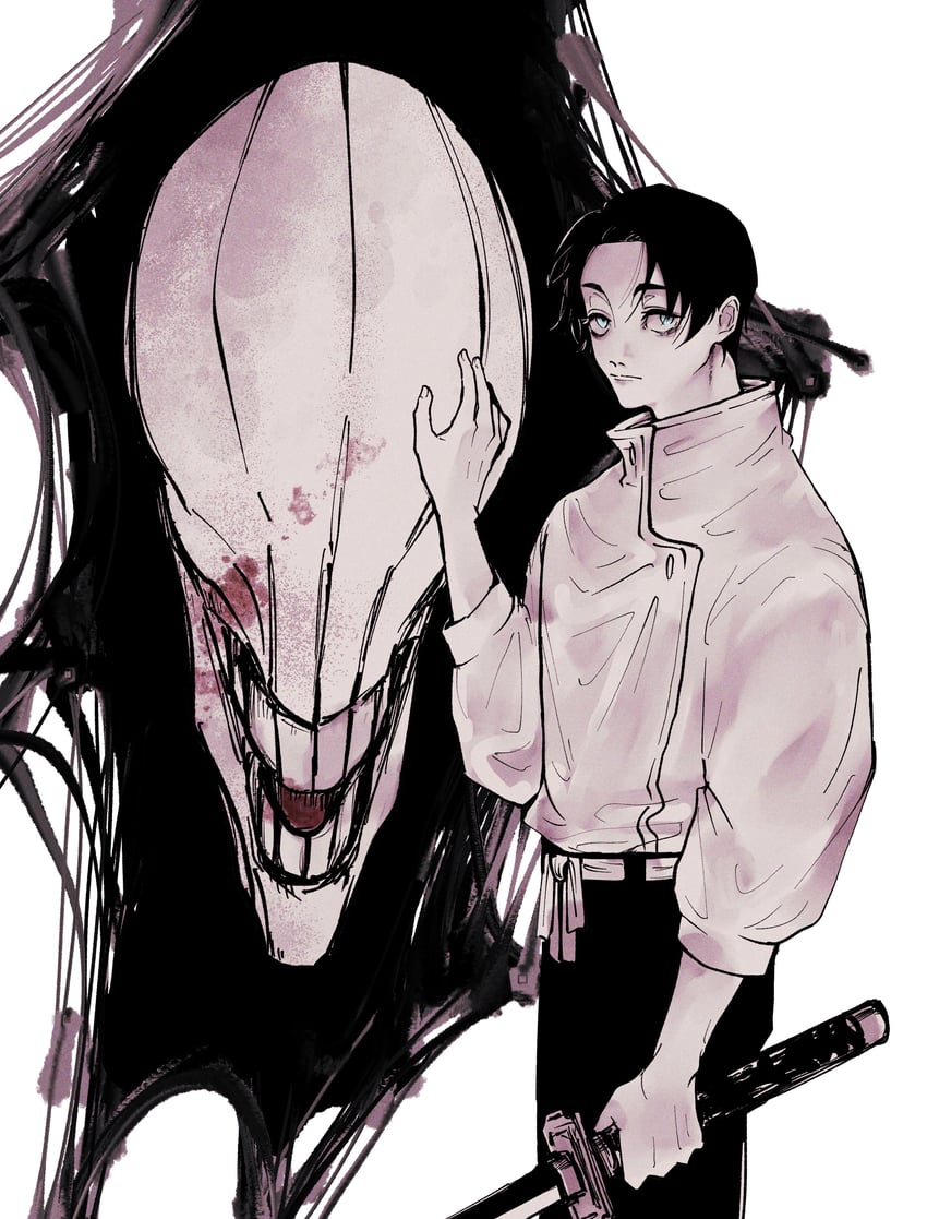 okkotsu yuuta and orimoto rika (jujutsu kaisen) drawn by gyunyu_gokugoku