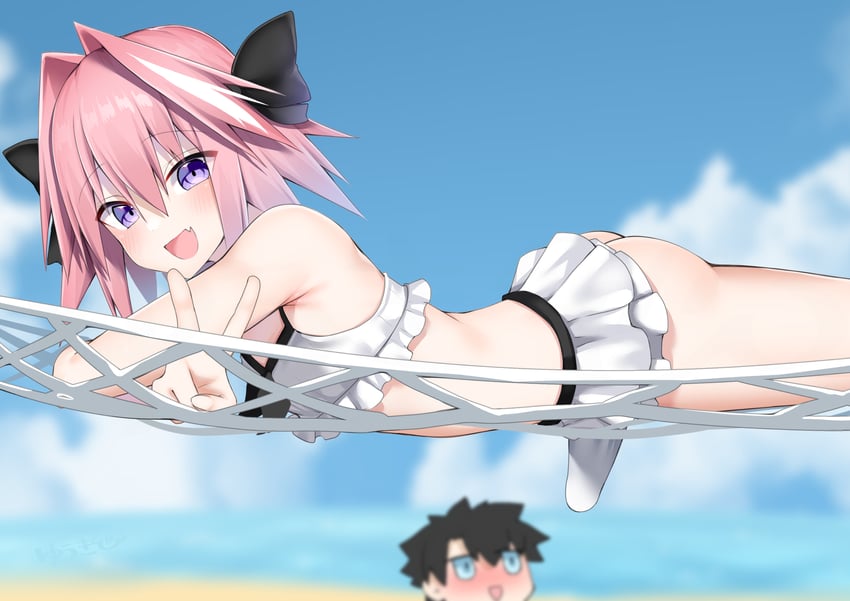 fujimaru ritsuka and astolfo (fate and 1 more) drawn by kitajima_yuuki