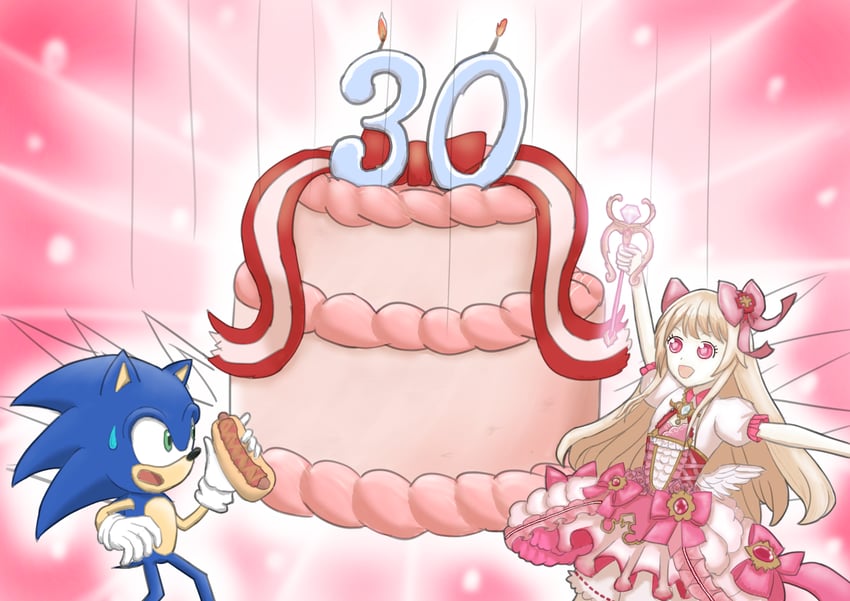 sonic the hedgehog and chaos marie (sonic and 1 more) drawn by ad_action7