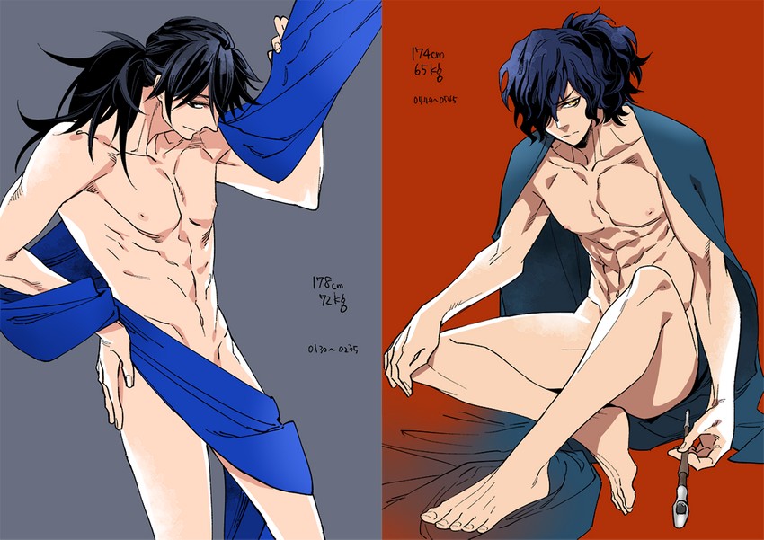 okada izou and sakamoto ryouma (fate and 1 more) drawn by yococco