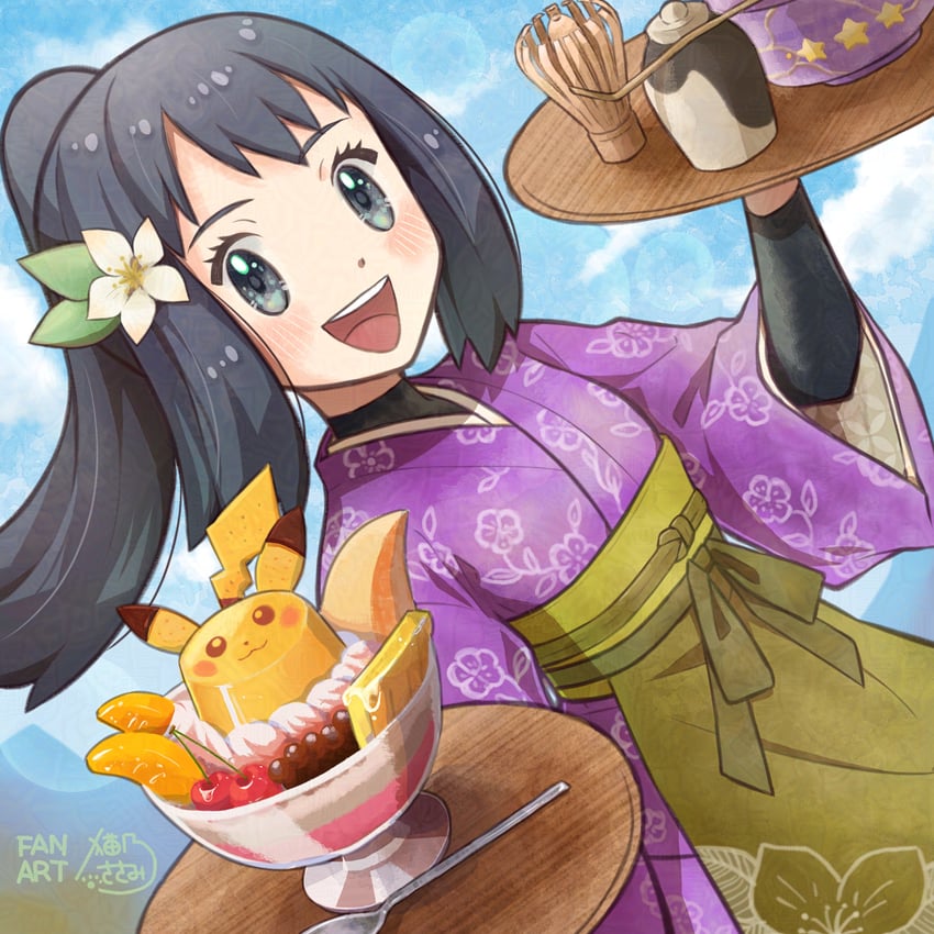 akari (pokemon and 1 more) drawn by sasami_642