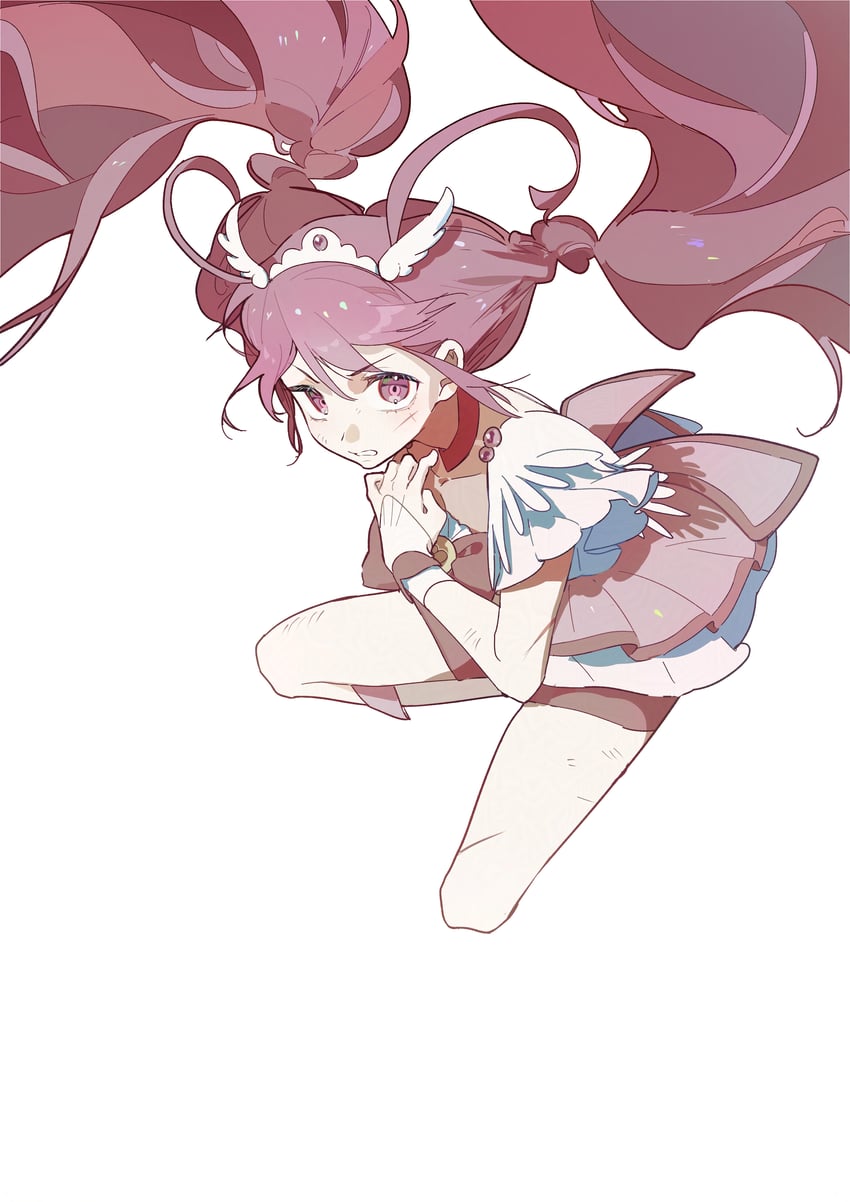 hoshizora miyuki and cure happy (precure and 1 more) drawn by morgue_(southsakura)