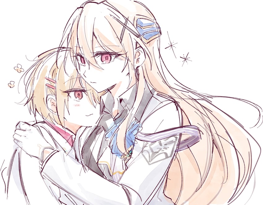 kayamori ruka and shirakawa yuina (heaven burns red) drawn by opi