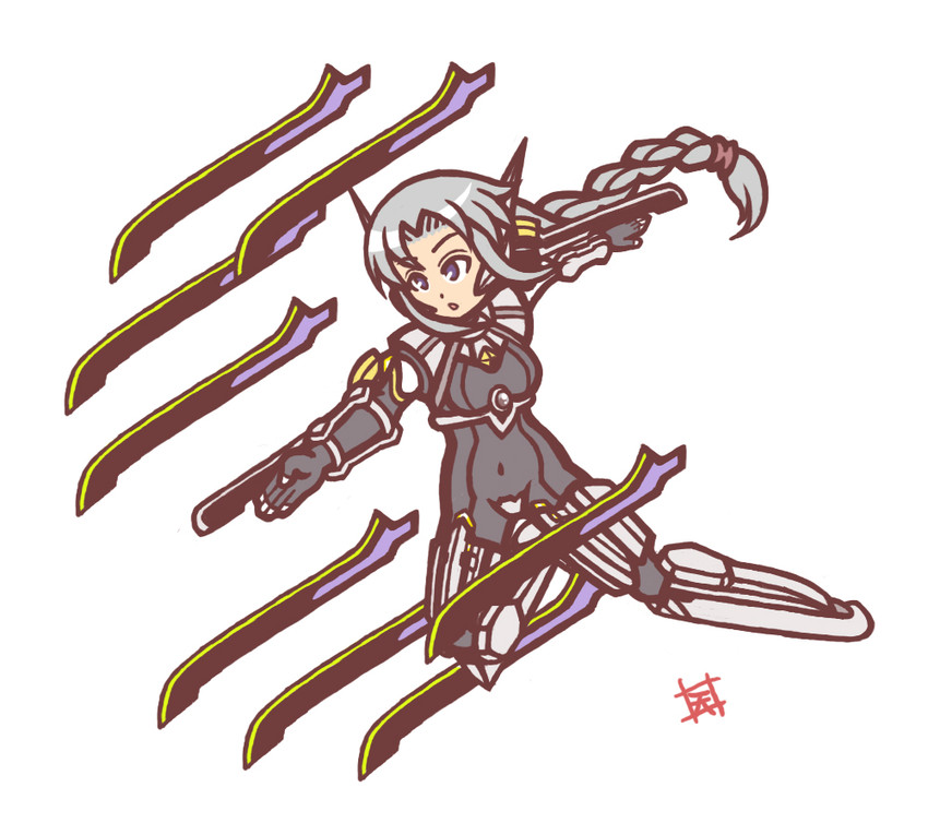 yagokoro eirin and lambda-11 (touhou and 1 more) drawn by amayuki_esuka
