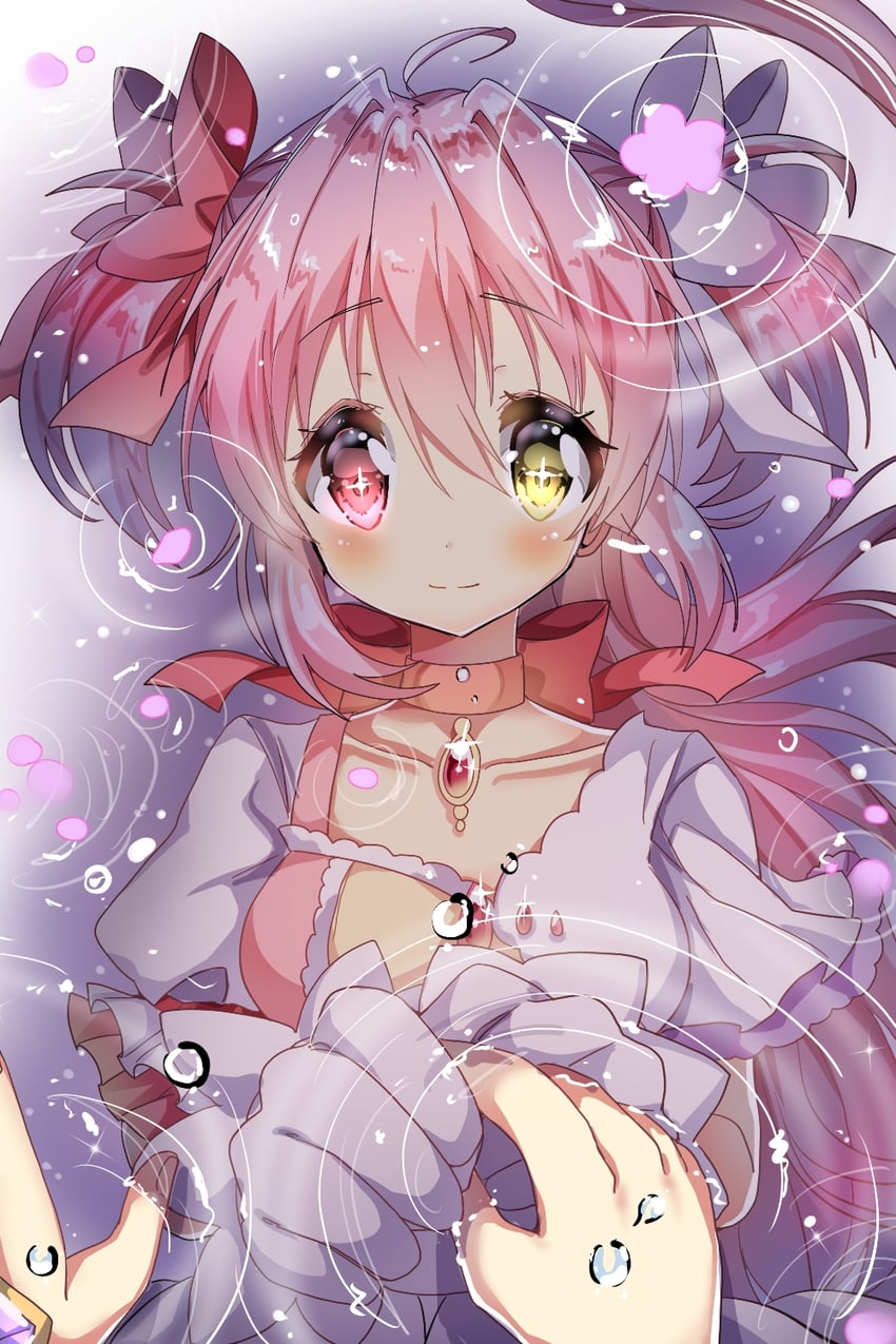 akemi homura, kaname madoka, and ultimate madoka (mahou shoujo madoka magica) drawn by sakuya_no_aotori