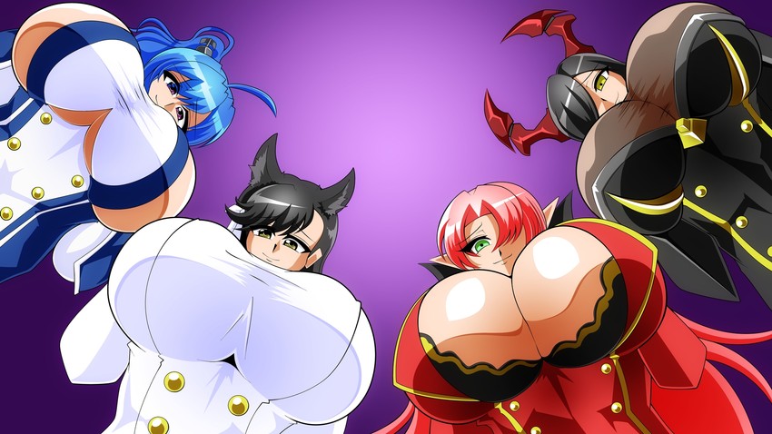 atago, st. louis, friedrich der grosse, and duke of york (azur lane) drawn by wanio820