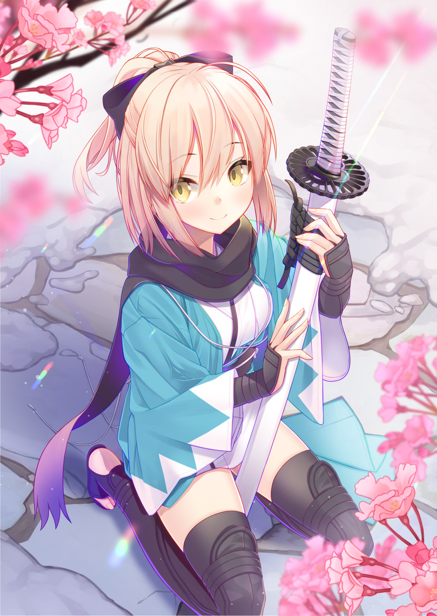 okita souji (fate and 1 more) drawn by atori