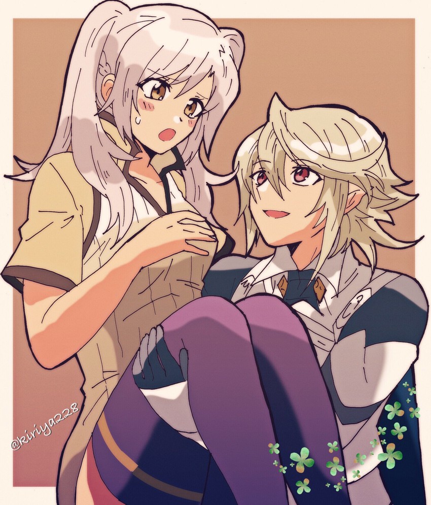 female robin and male corrin (fire emblem and 3 more) drawn by kiriya_(552260)