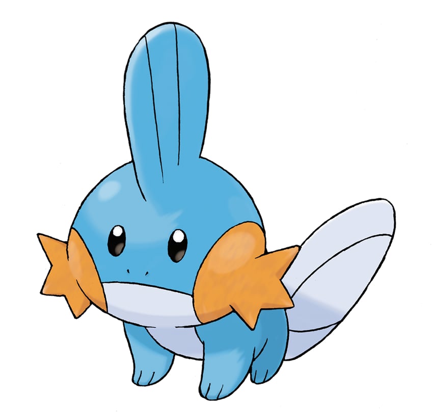 mudkip (pokemon and 1 more) drawn by sugimori_ken