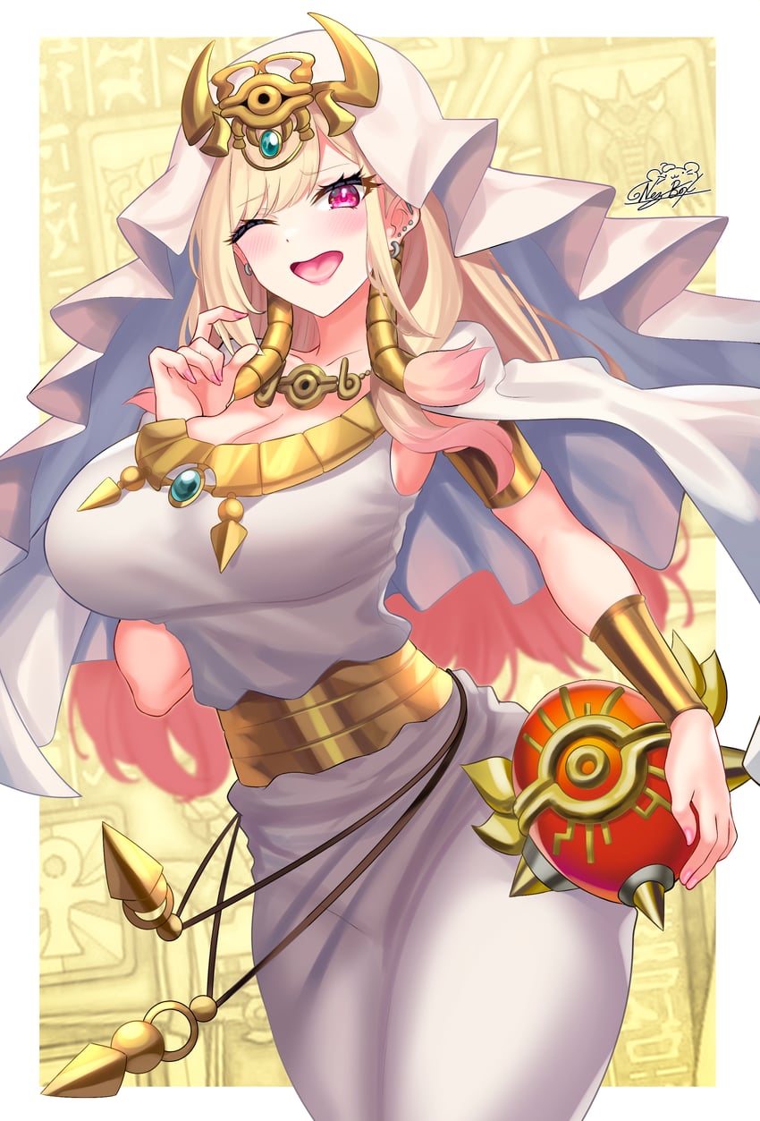 kitagawa marin, ishizu ishtar, and agido (yu-gi-oh! and 2 more) drawn by nez-box