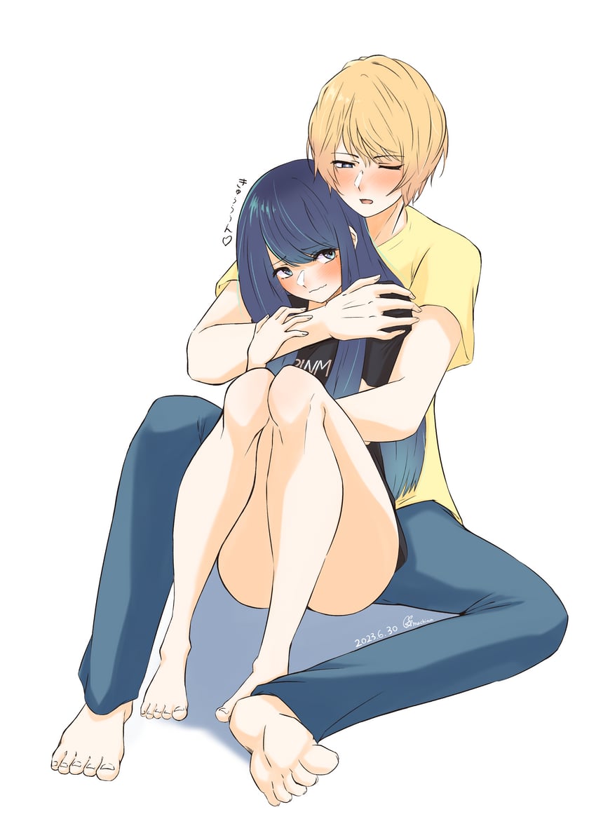 hoshino aquamarine and kurokawa akane (oshi no ko) drawn by machina4433
