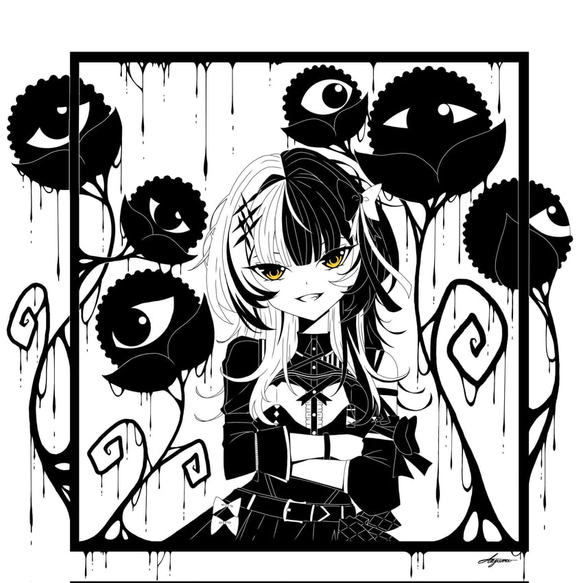 shiori novella (hololive and 1 more) drawn by arjuna_625