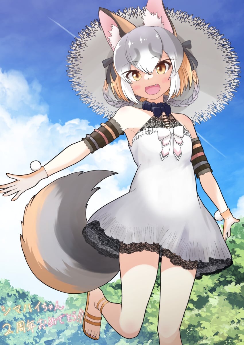 island fox (kemono friends and 1 more) drawn by monaca_(monamona)