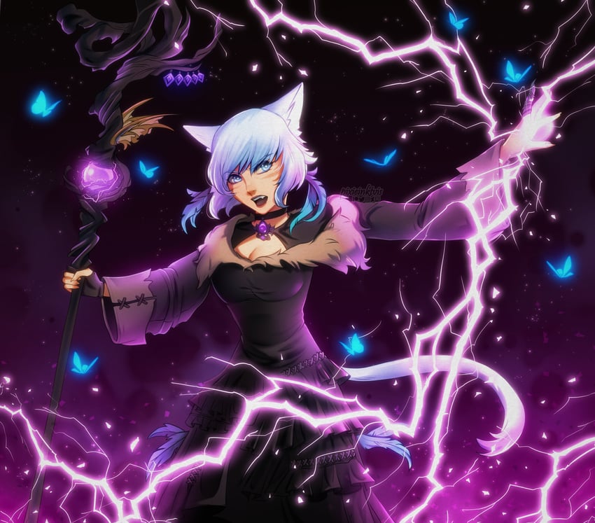 y'shtola rhul (final fantasy and 1 more) drawn by beneceadraws
