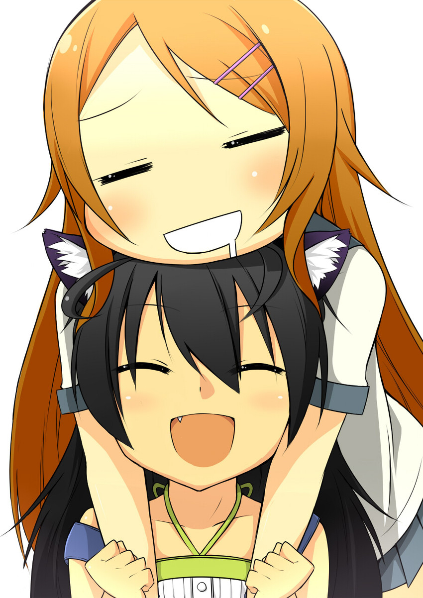 ganaha hibiki and kousaka kirino (idolmaster and 1 more) drawn by sasakura