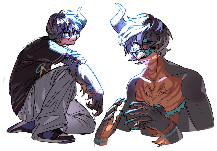 gregoriah (roblox and 1 more) drawn by minho_(stealsyourcat1)