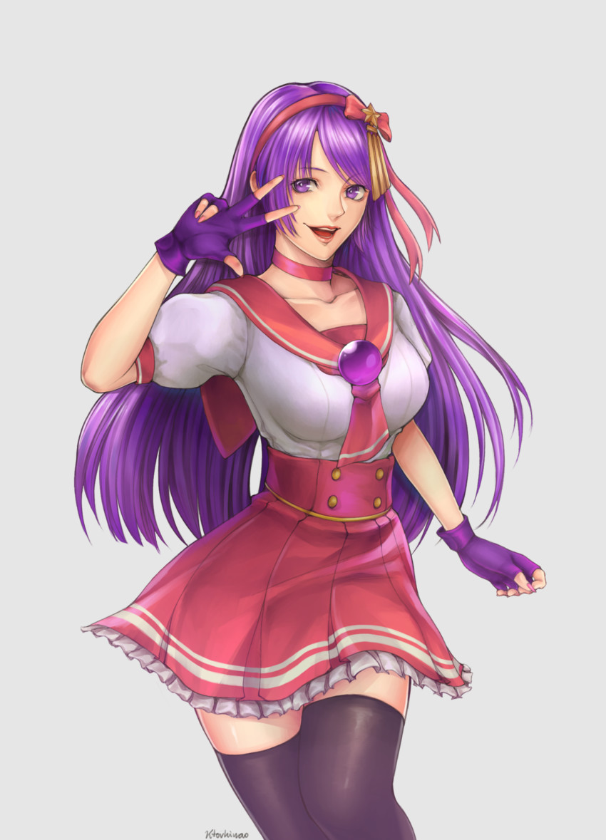 asamiya athena (the king of fighters and 3 more) drawn by ktovhinao