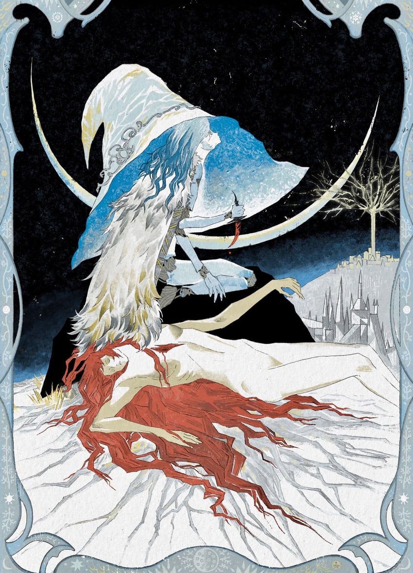 ranni the witch and lunar princess ranni (elden ring) drawn by huahua_zhu