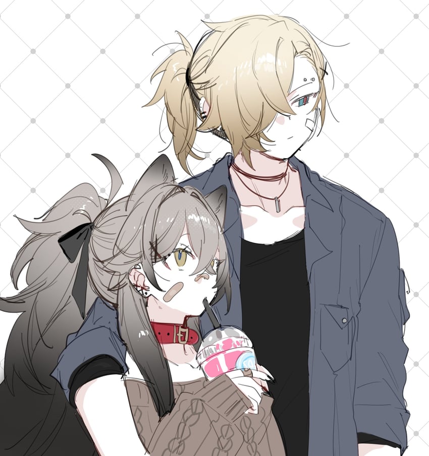 whitney and shoya (original and 1 more) drawn by kai_(drakkai10)