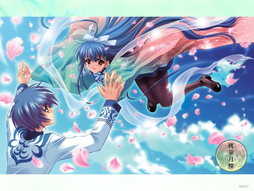 kawakabe momoka and kamiazuma touka (touka gettan) drawn by carnelian