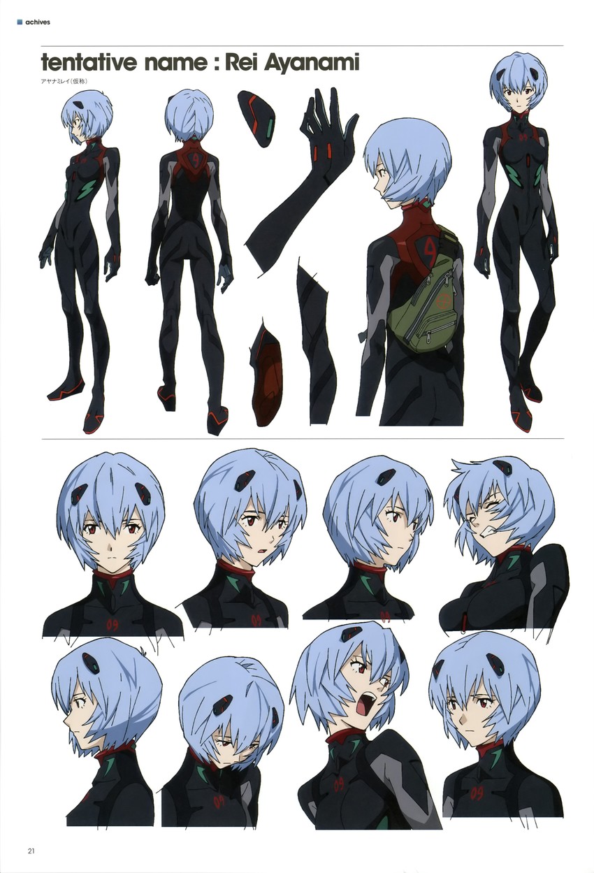 ayanami rei (neon genesis evangelion and 2 more) drawn by honda_takeshi